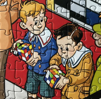 Rubiks kubus puzzel 3 dimensionaal